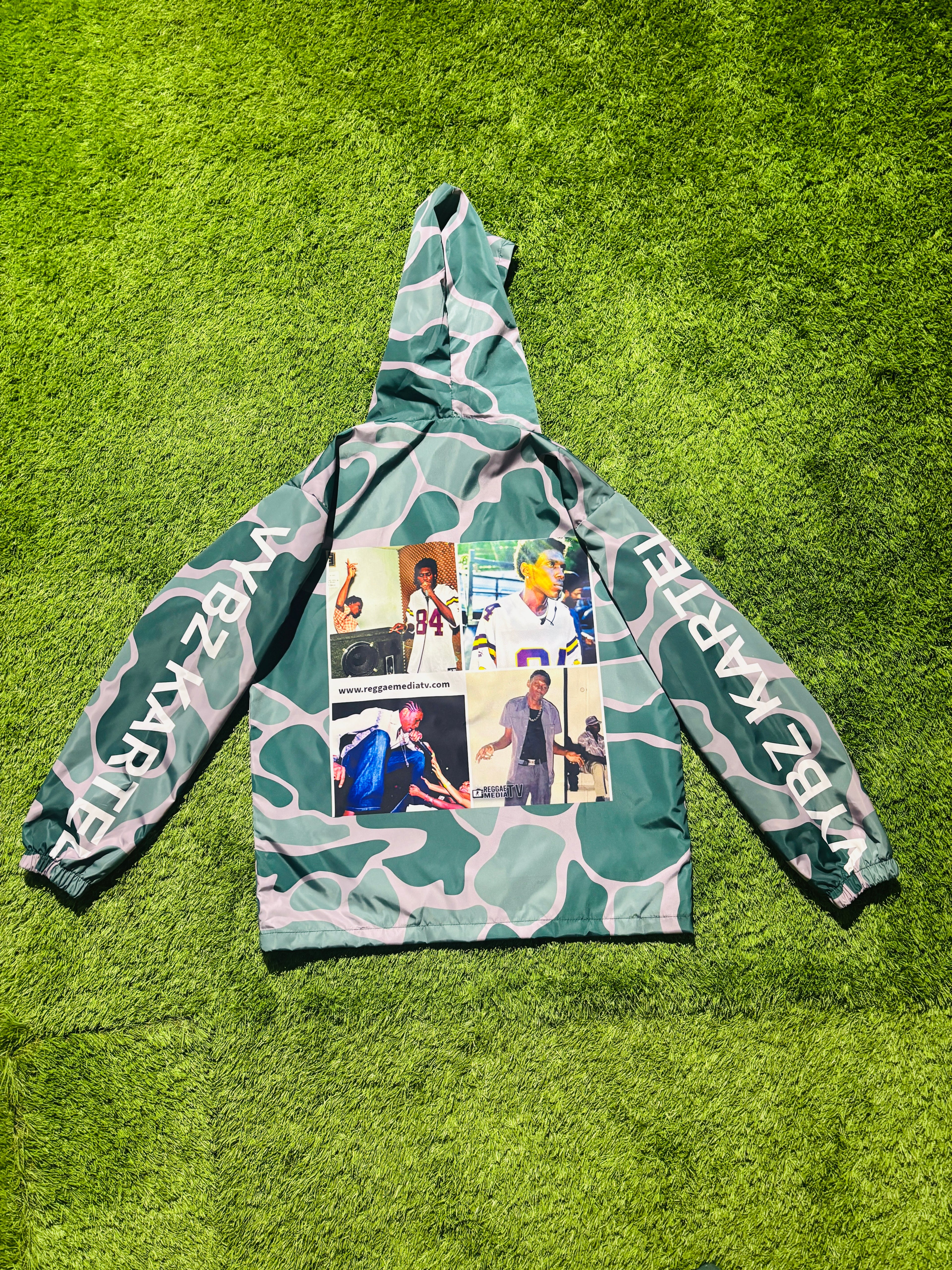 ZKARTE Graphic Camo Windbreaker
