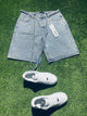 Crystal Fade Denim Shorts