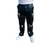 Men's Cross Print Leather Pants
