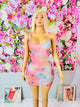 Elegant Mesh Dress w/ Crystals