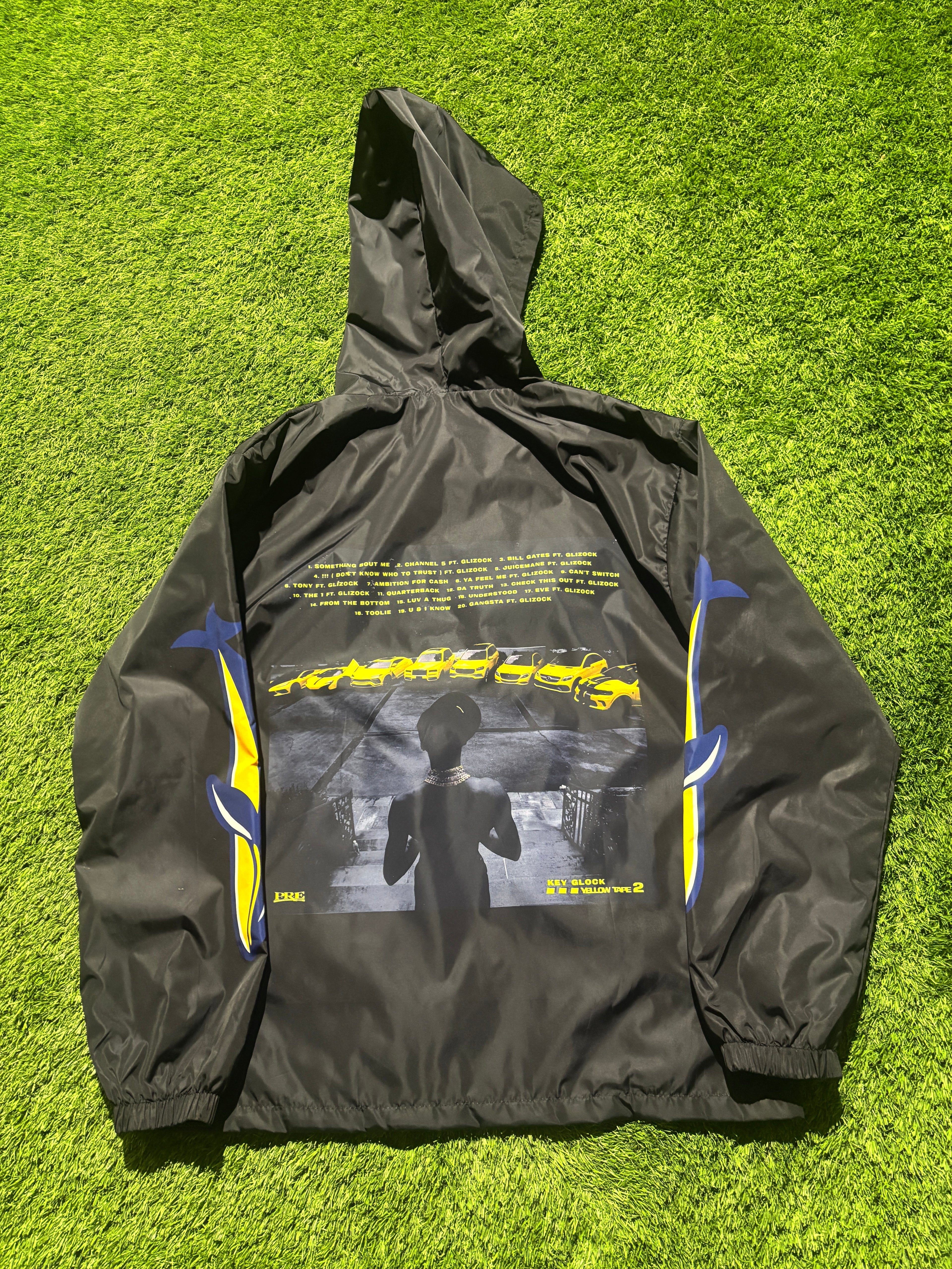 Dolphin Sleeves with Graphic Windbreaker