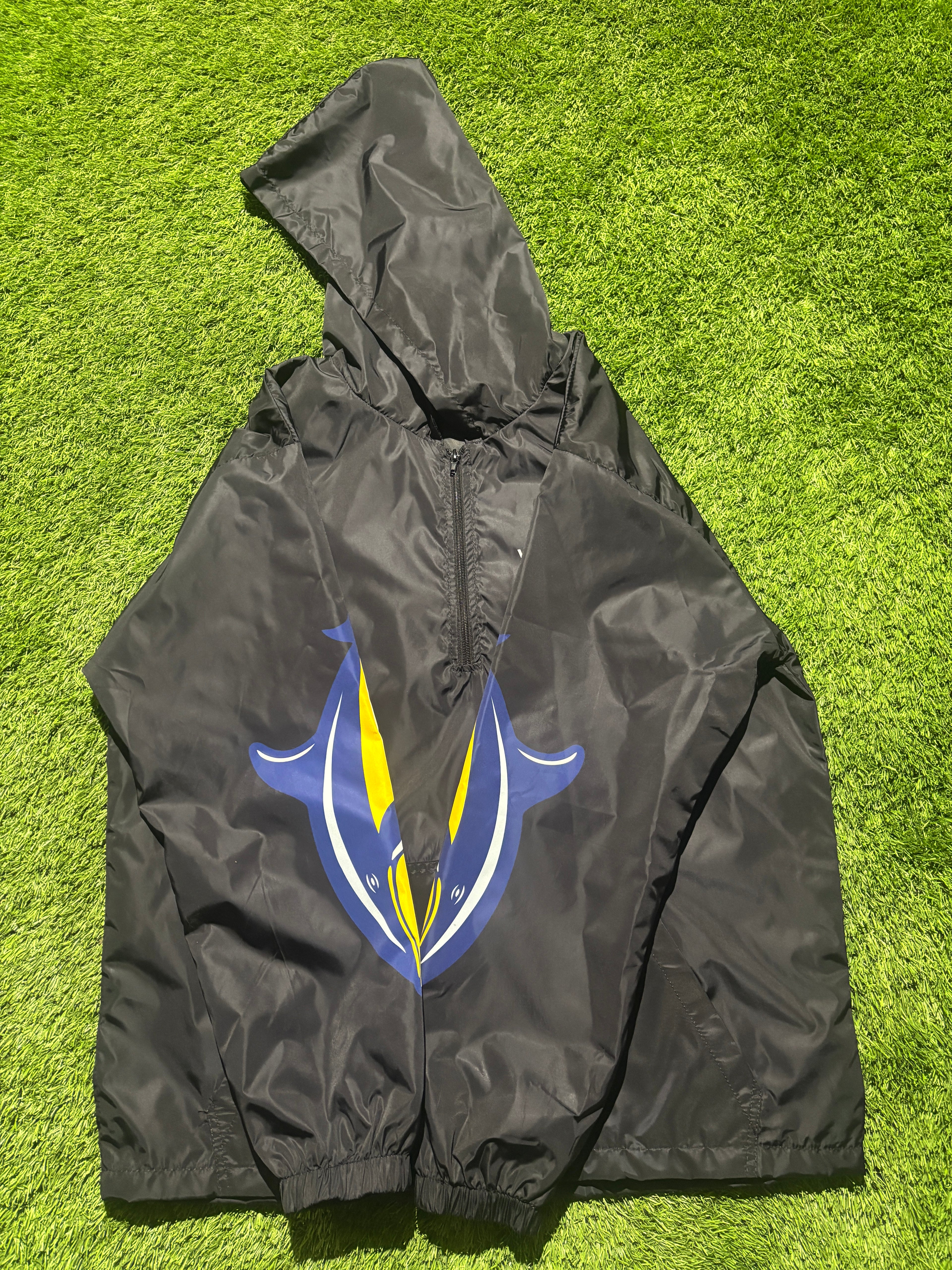 Dolphin Sleeves with Graphic Windbreaker