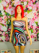 Mini Multicolor Short Dress