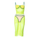 Mesh Tank Top & Skirt Set