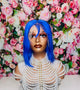 12 inch Bright Blue Wig