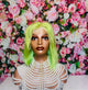 12 inch Lime Green Wig