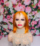12 inch Bright Orange Wig