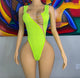 Bright Green Exotic Dance Wear