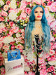 30 inch Brilliant Blue Ombre Wig